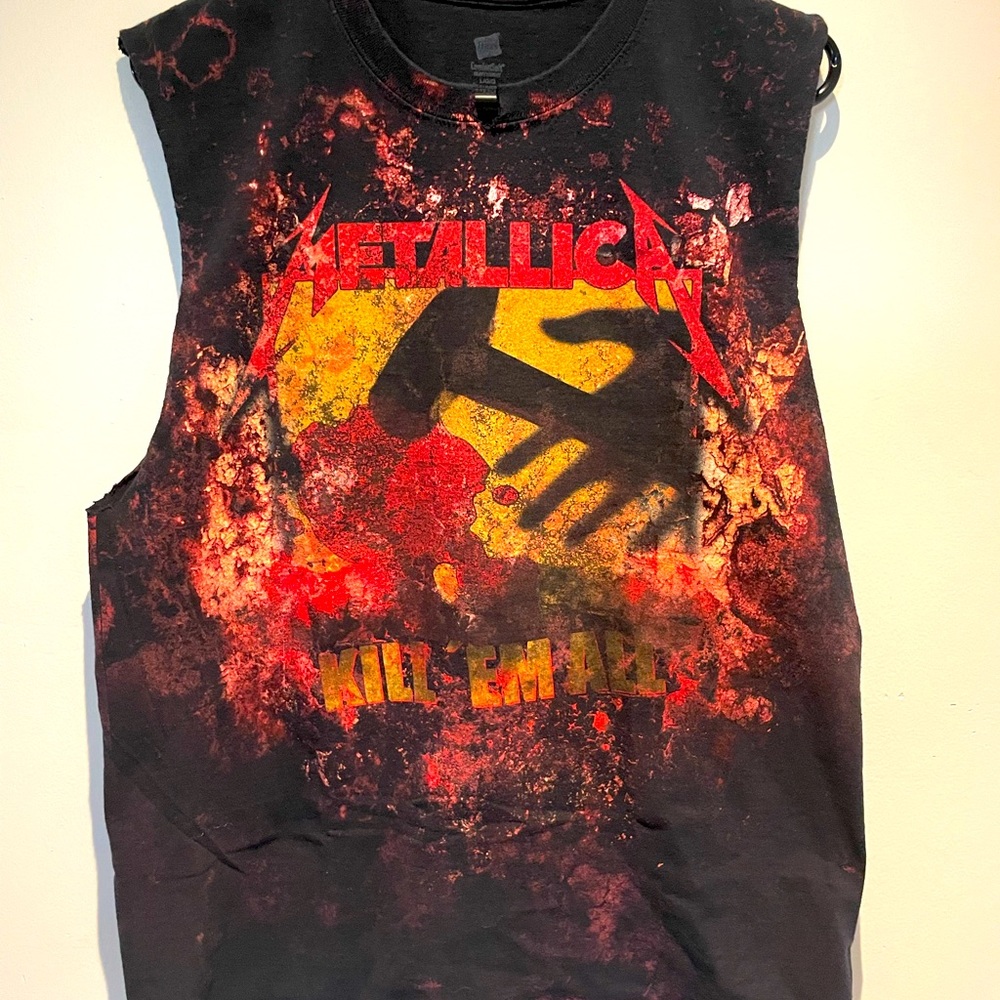 Metallica “Kill Em All” album cover artwork.